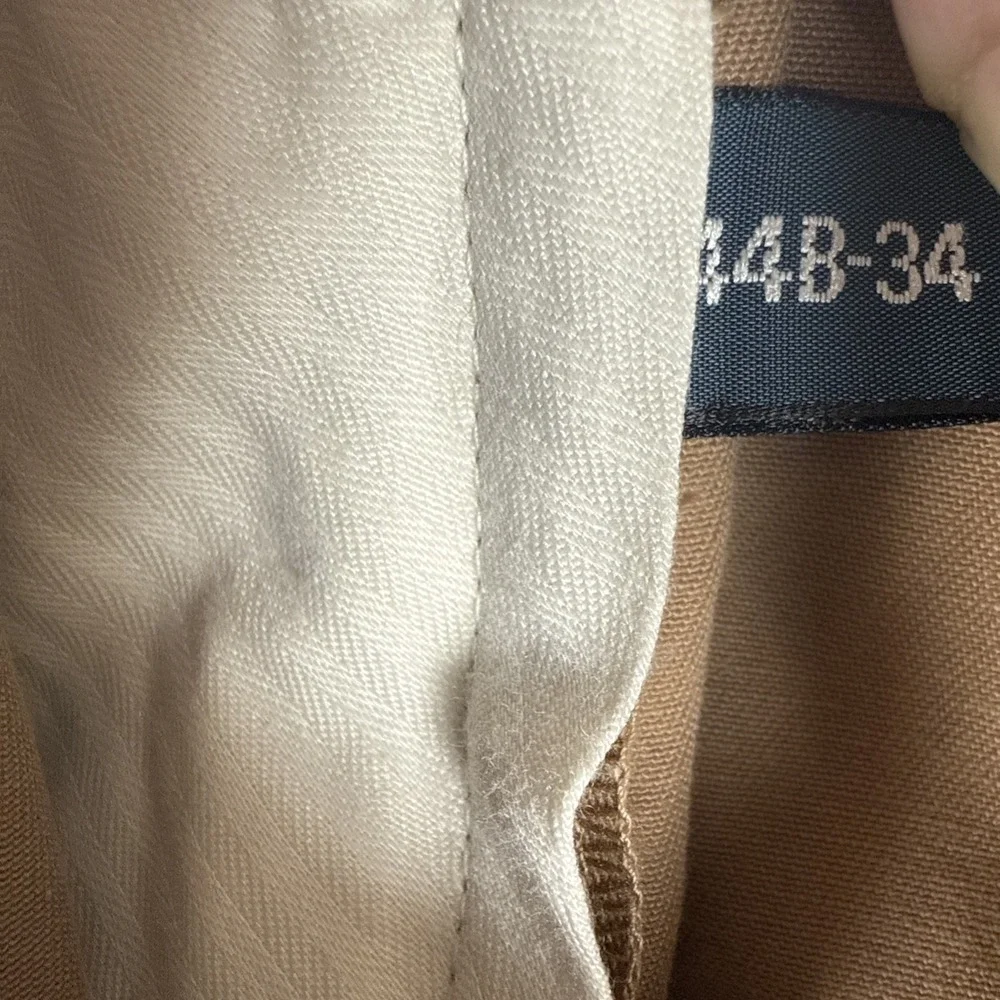 VTG Polo Ralph Lauren Big Andrew Pant Mens 44Bx34 (42x34) Brown Double Pleated
